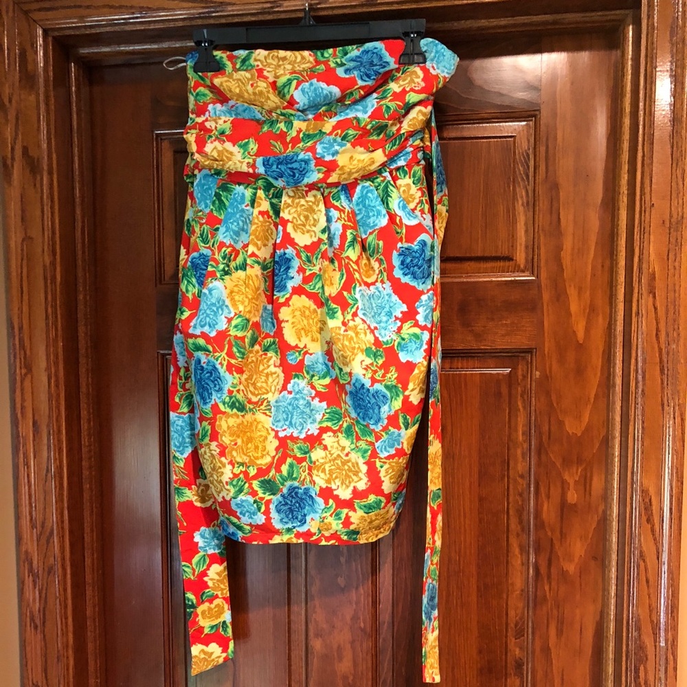 Strapless summer dress